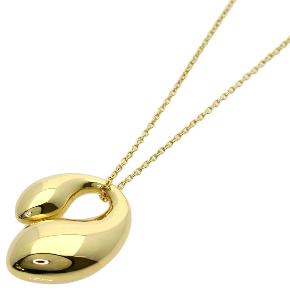 Tiffany & Co. Double Teardrop Necklace, 18K Yellow Gold, Women's.